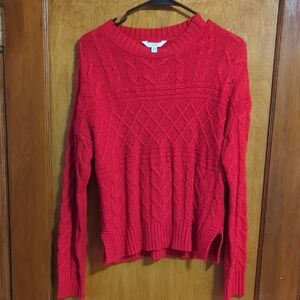 Women's Red Knit Sweater